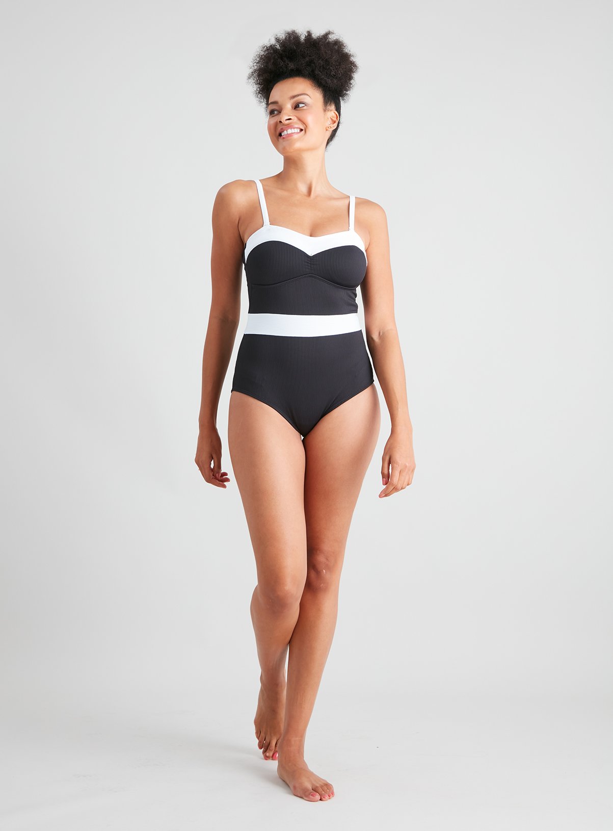 sku: Recycled Black Colourblock Suit All Season:Black:10 - Image 2 thumbnail