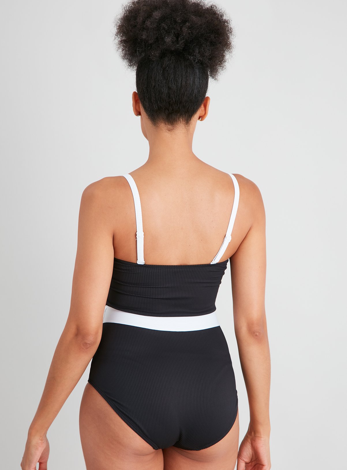 sku: Recycled Black Colourblock Suit All Season:Black:10 - Image 4 thumbnail