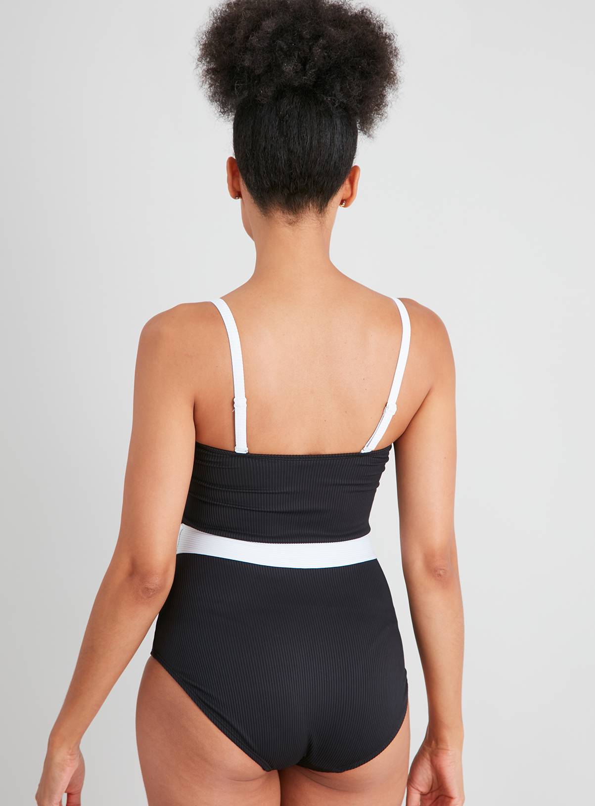 sku: Recycled Black Colourblock Suit All Season:Black:10 - Image 4