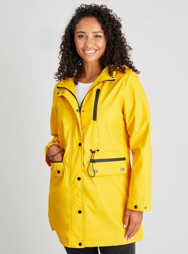 Buy Yellow Waterproof Hooded Raincoat - 16 | Coats | Tu