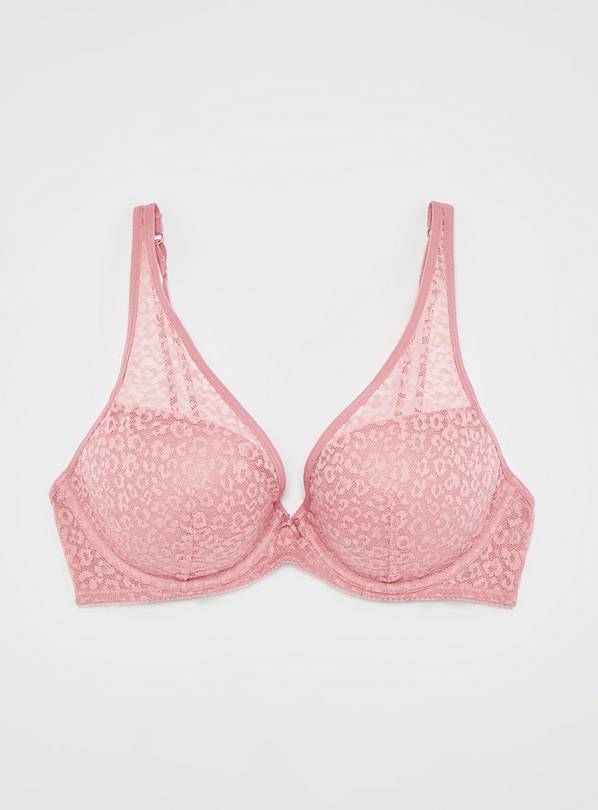 Victoria's Secret, Intimates & Sleepwear, Victorias Secret Plunge Push Up  Padded Bra Light Pink Lace 36c