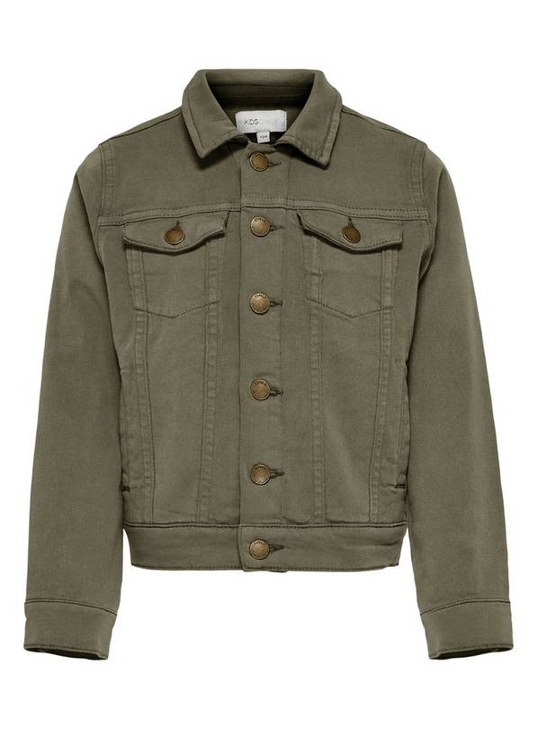 Buy ONLY Kids Khaki Denim Jacket - 11 years | Coats and jackets | Argos
