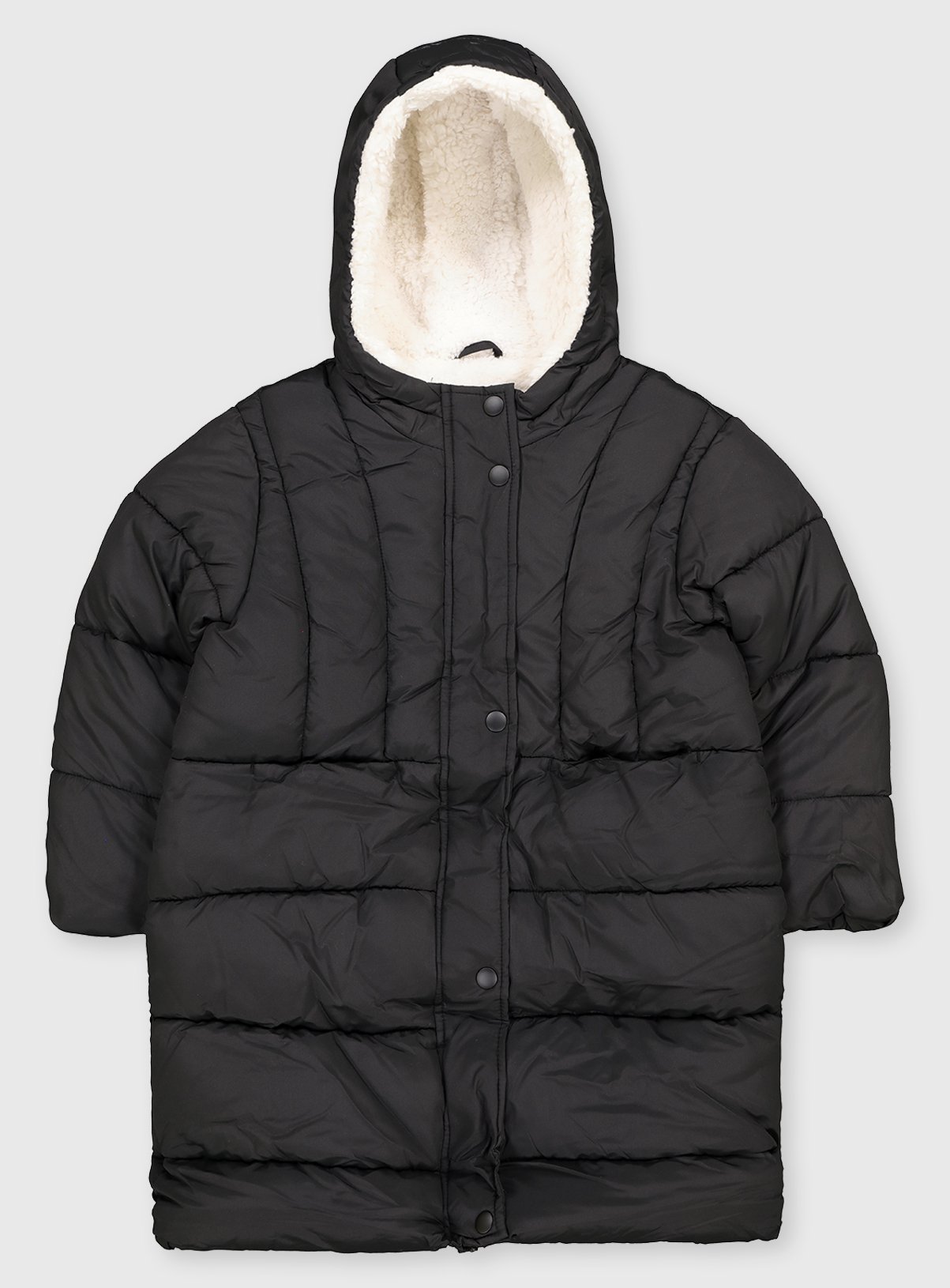 Black Duvet Longline Puffer Coat review