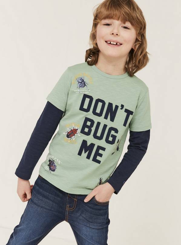 Buy FATFACE Green 'Don't Bug Me' Top - 10-11 years | T-shirts and ...