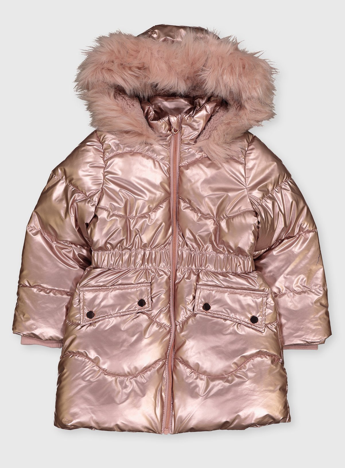 Pink Pearlescent Padded Hooded Coat review