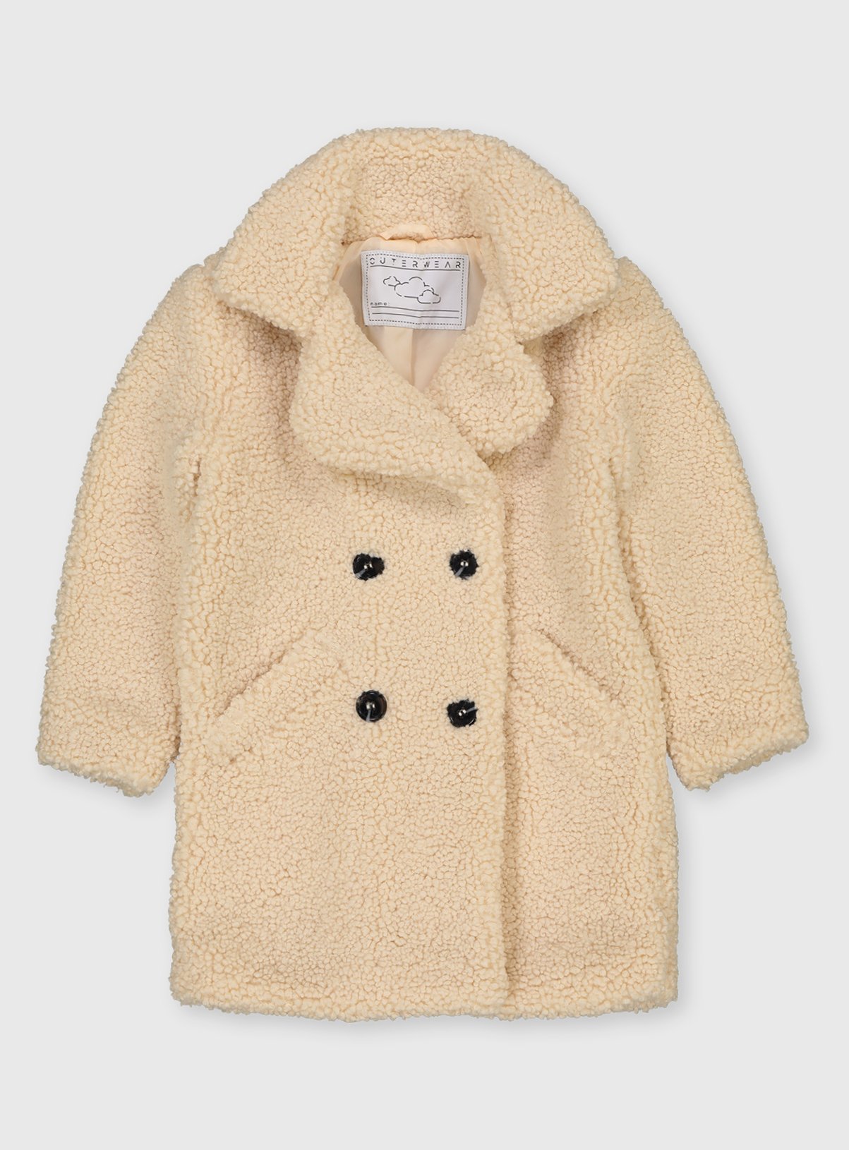 Cream Borg Teddy Coat review