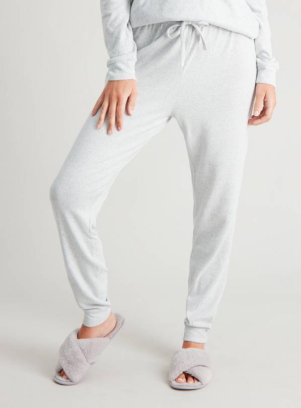 Grey Super Soft Knit Coord Pyjama Joggers - 12
