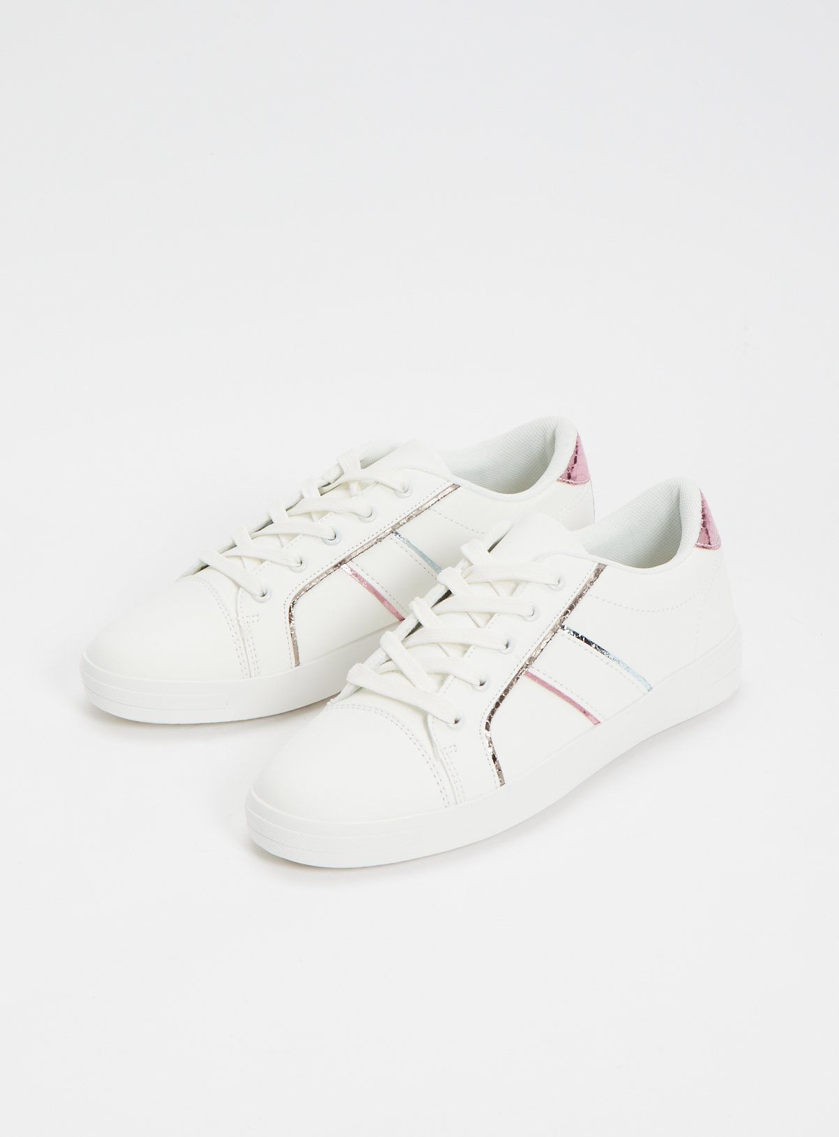 funky white trainers