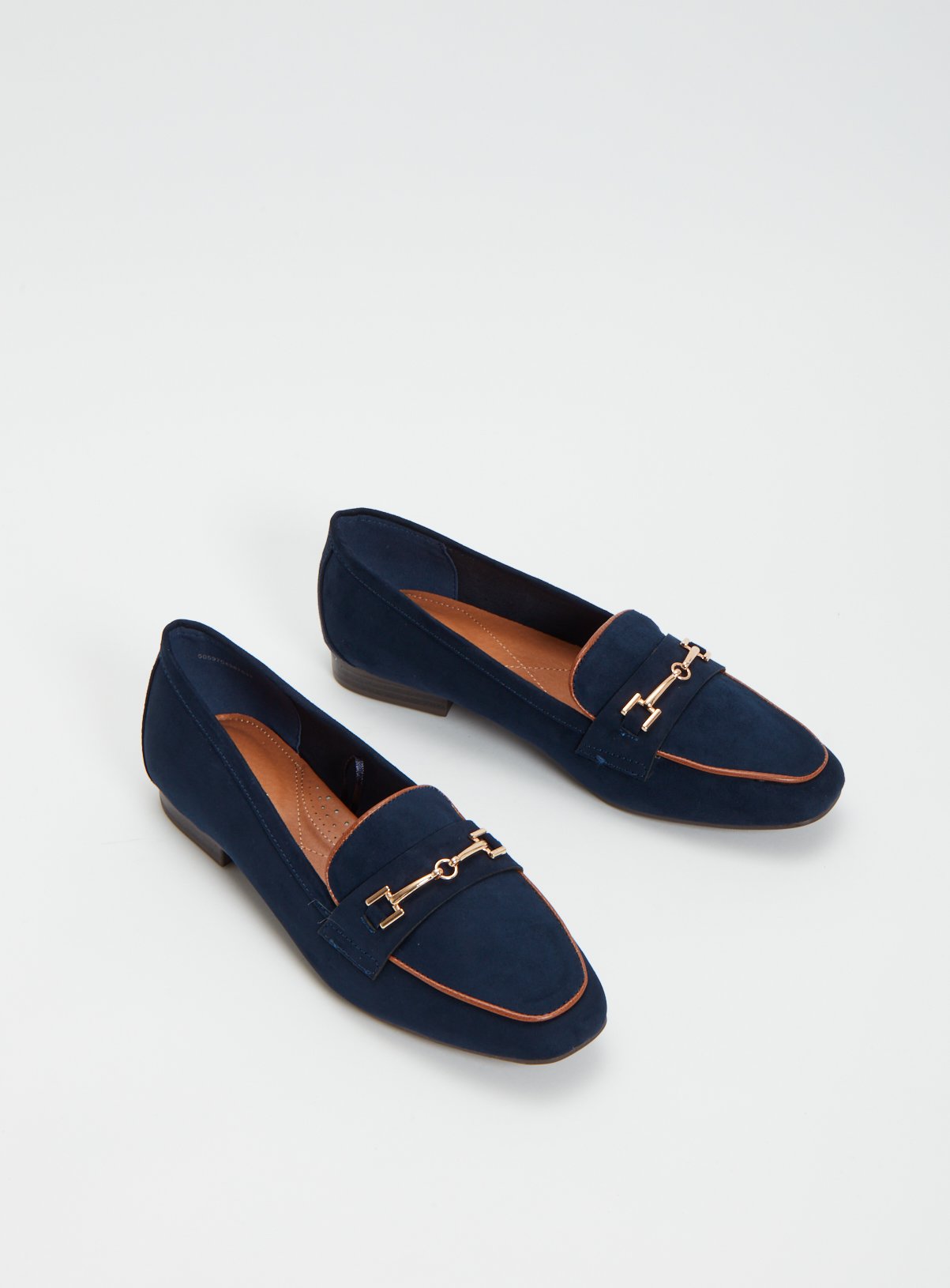 next ladies navy loafers