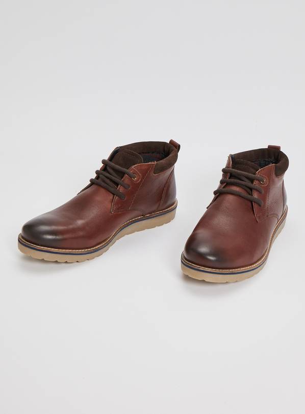 Sole Comfort Brown Leather Chukka Boot - 12