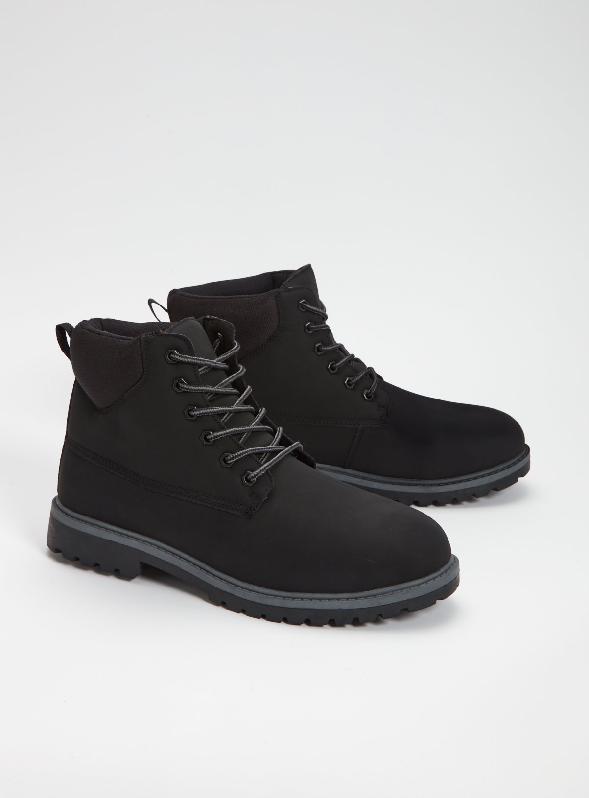 Black Lace Up Workman Boots review