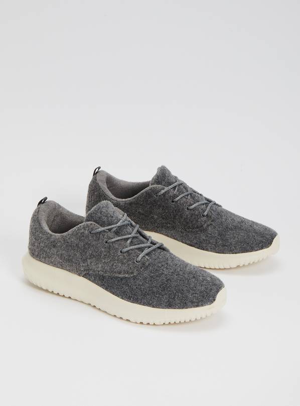 Grey Felt Recycled Trainers - 12