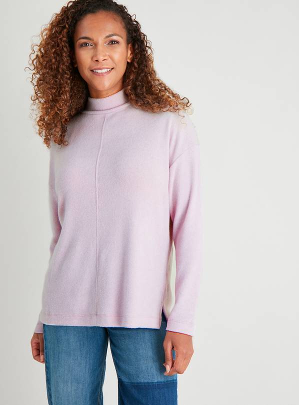 Grey Soft Touch High Neck Top - 16