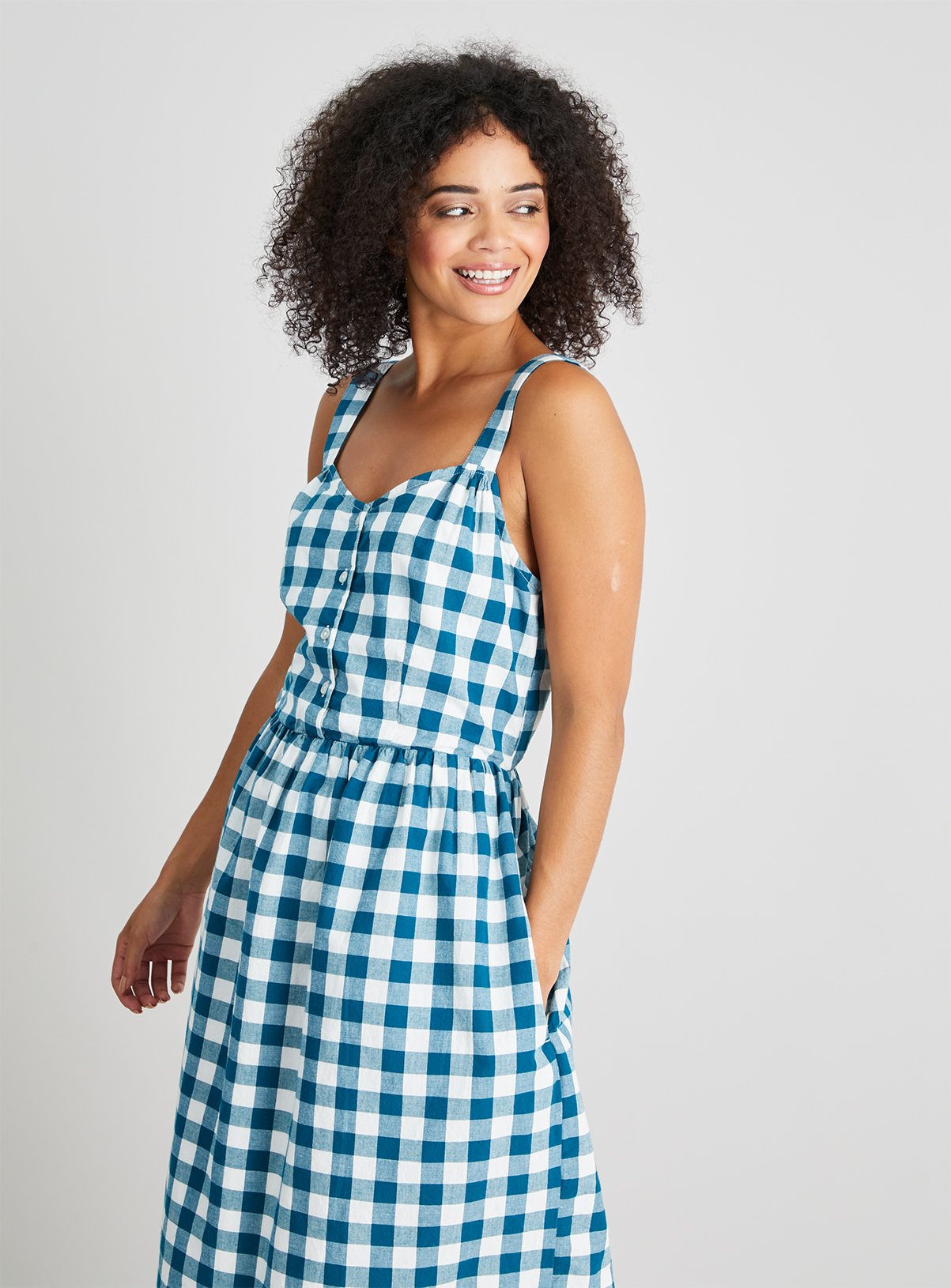 gingham sundress