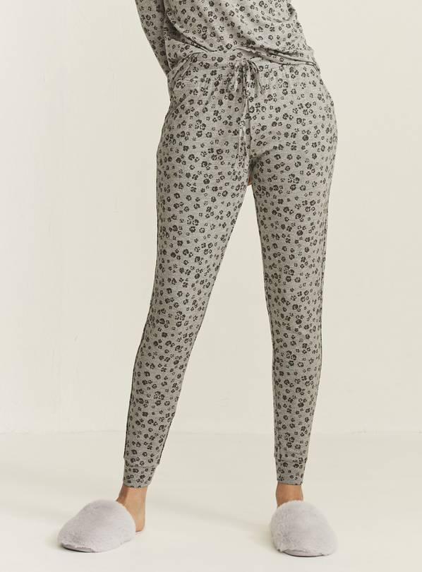 FATFACE Charcoal Forres Printed Coord Leggings - 12