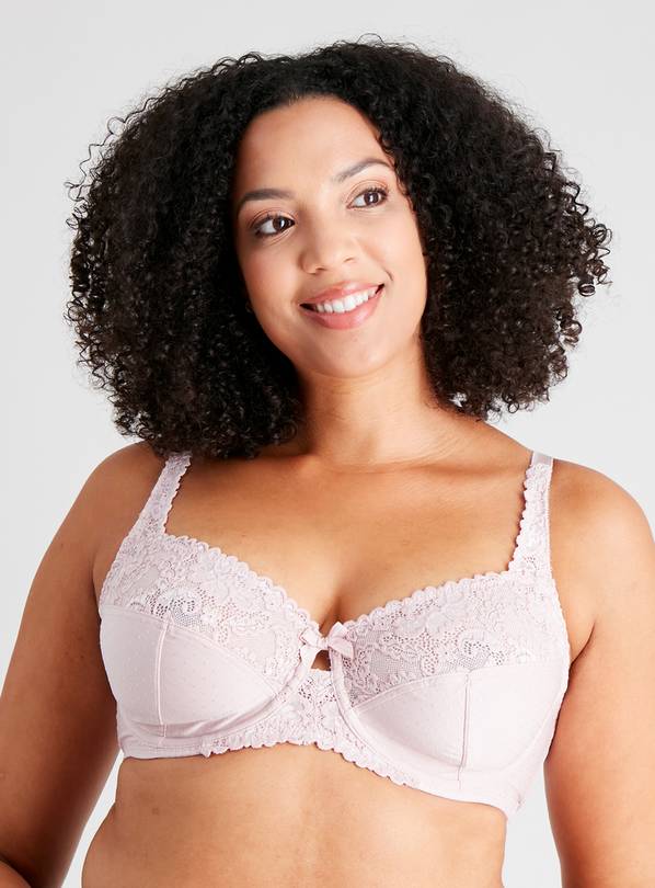 DD+ Lilac Comfort Full Cup Underwired Bra - 32GG