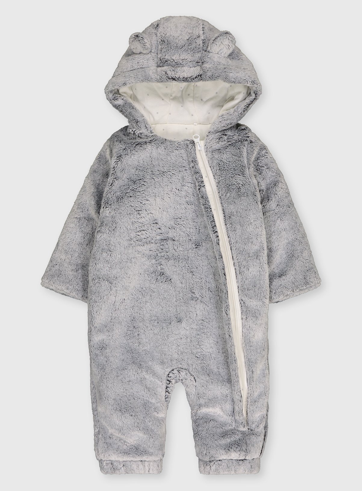 Grey Faux Fur Pramsuit review