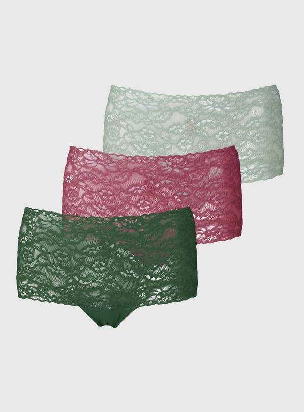 Galloon Lace Knicker Shorts 3 Pack - 14