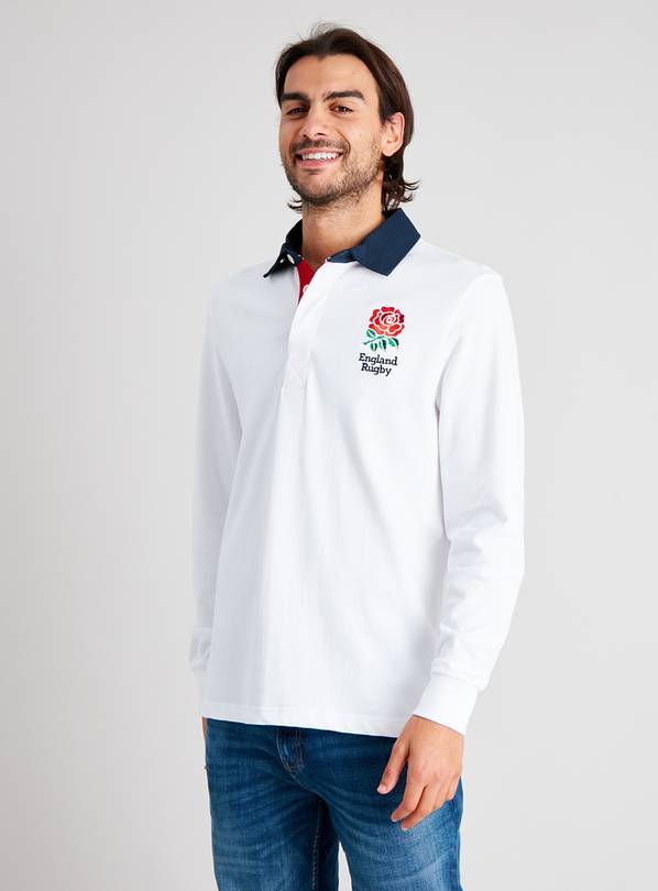 England Rugby White Rugby Shirt - M