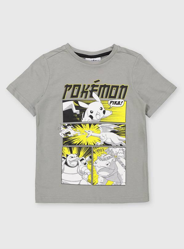 Pokémon Pikachu Grey T-Shirt - 4 years