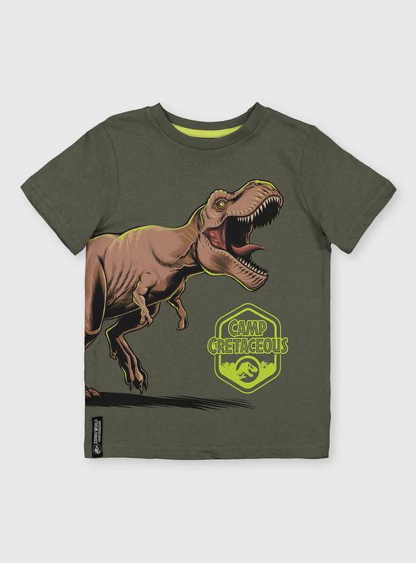 Jurassic World Khaki T-Shirt - 4 years