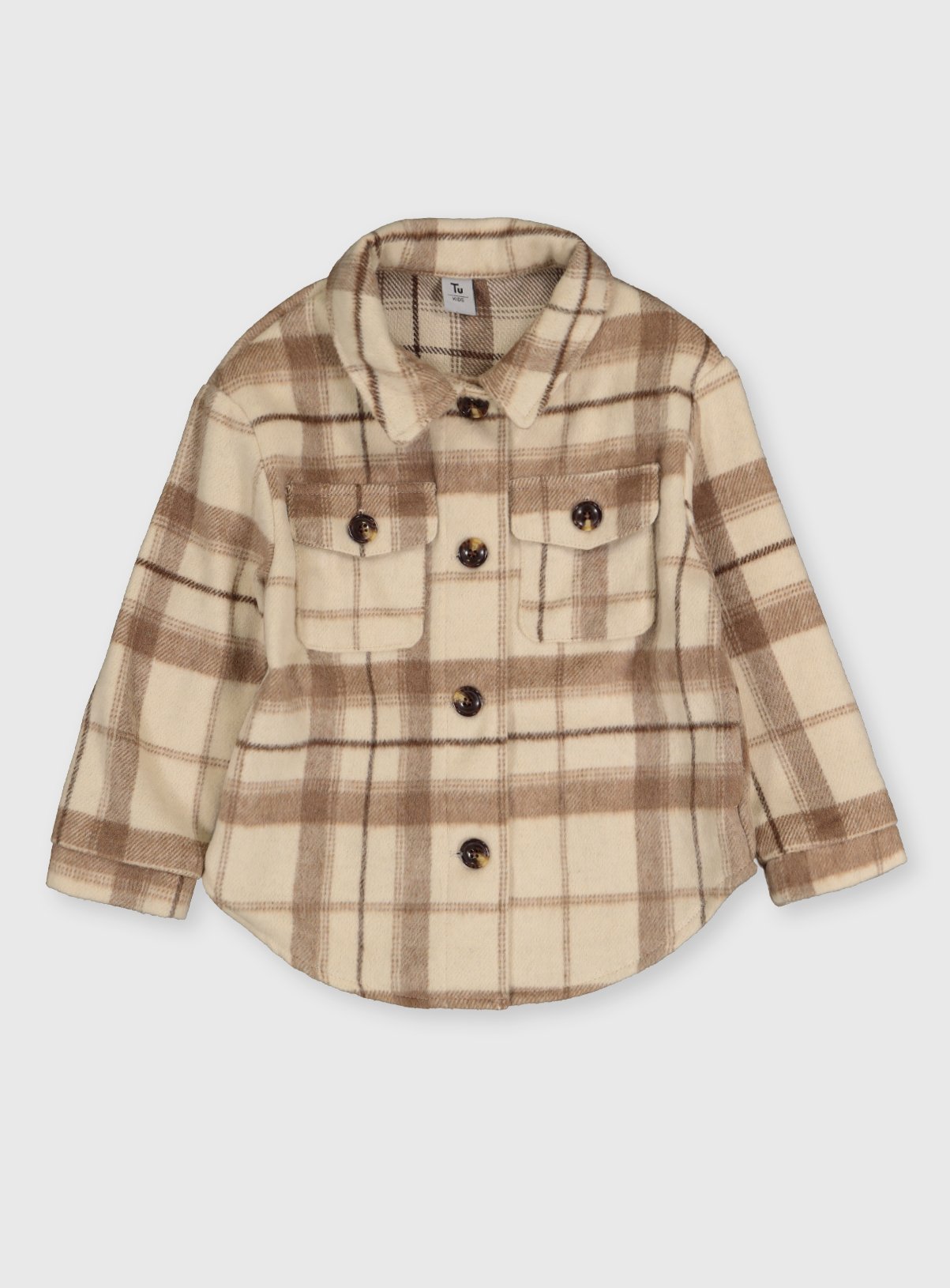 Cream Plaid Shacket review