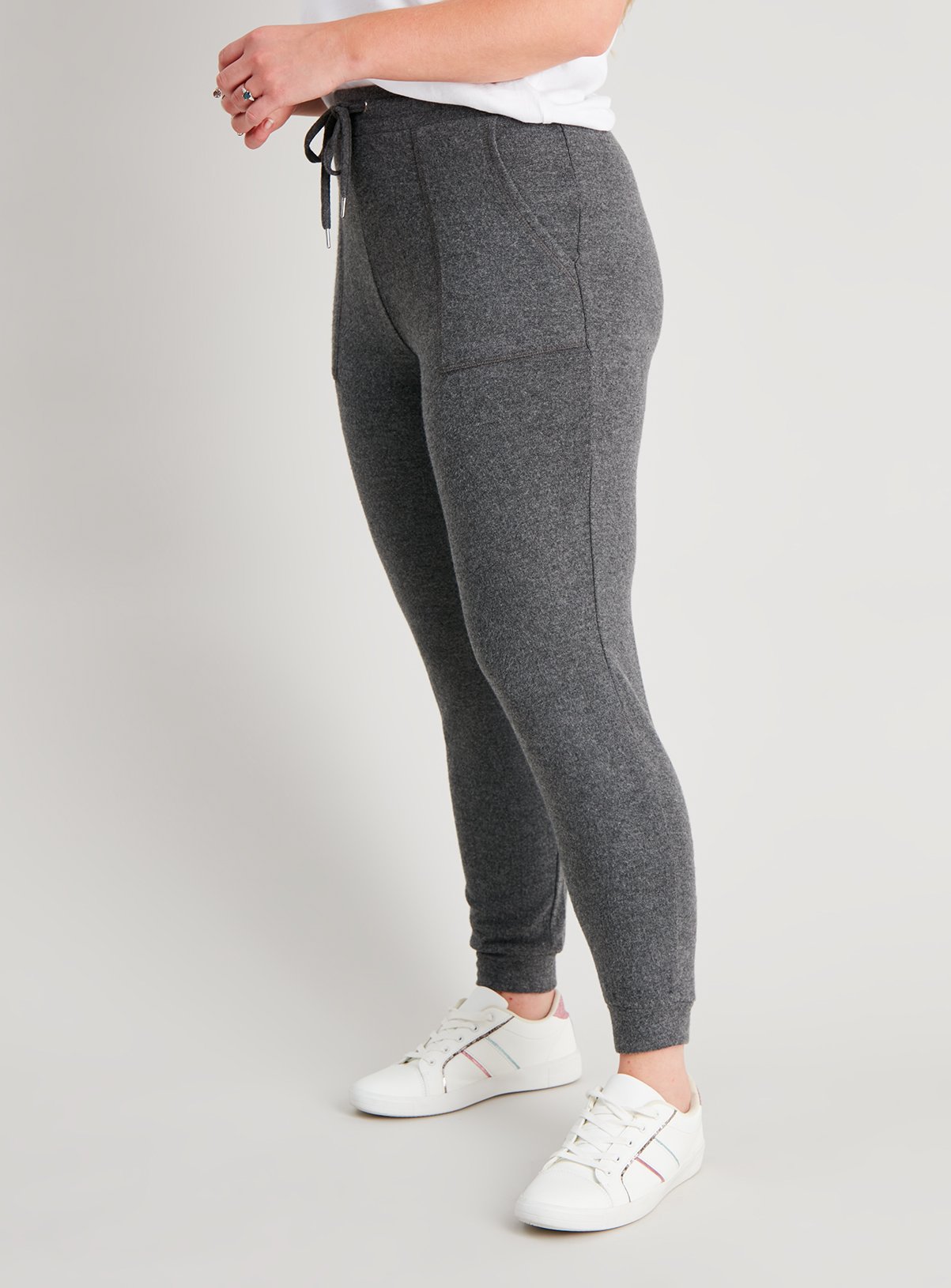 womens charcoal joggers