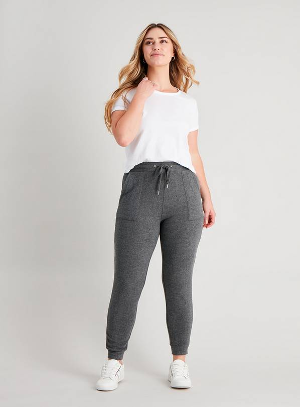 Buy Charcoal Grey Soft Touch Joggers 10 Trousers Tu