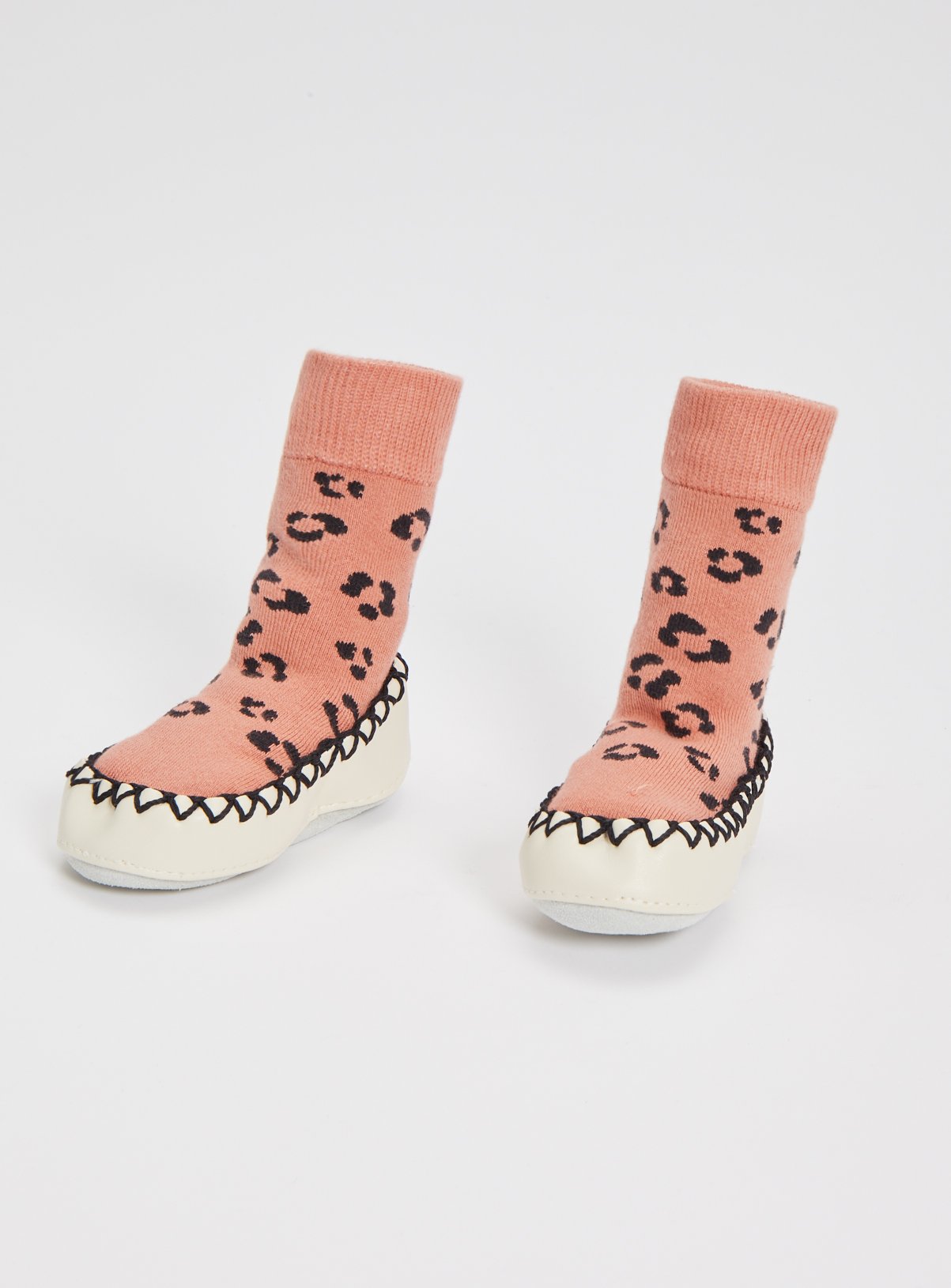 leopard print slipper socks