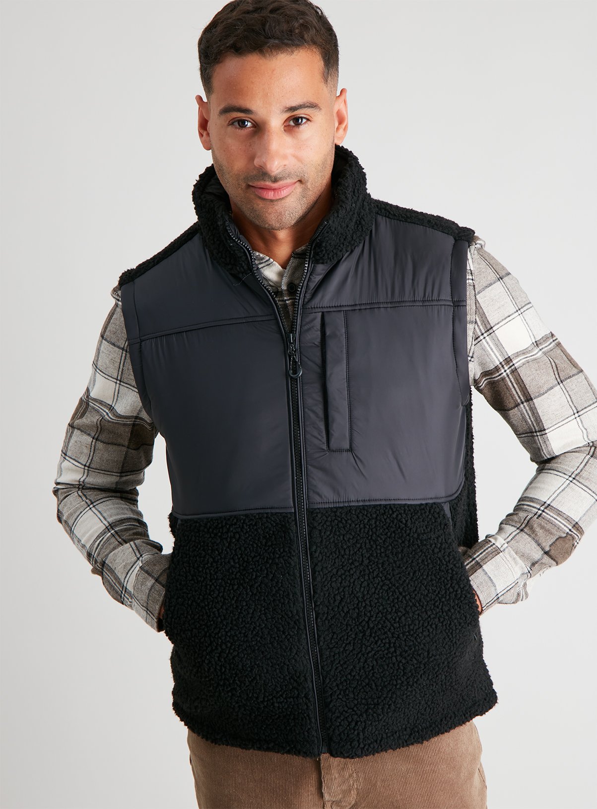 Black Cut & Sew Recycled Gilet review