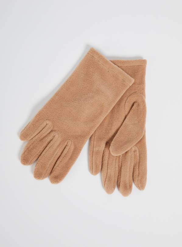 Camel Fleece Gloves - One Size