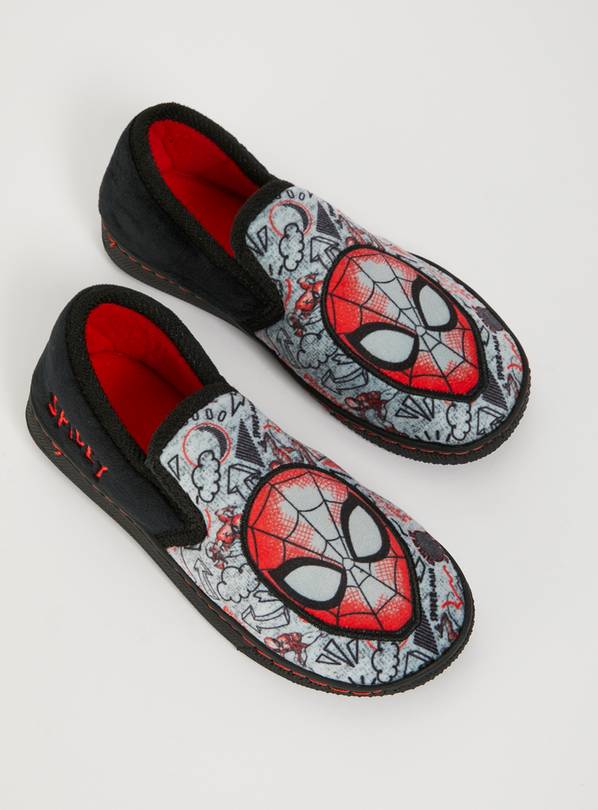 Marvel Spider-Man Grey Slippers - 6 Infant