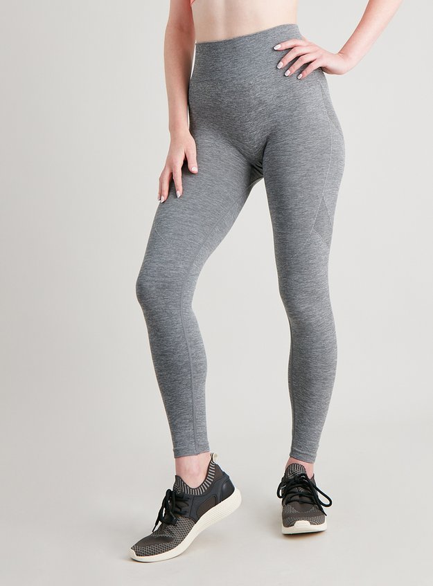 Active Grey Marl Seam Free Leggings