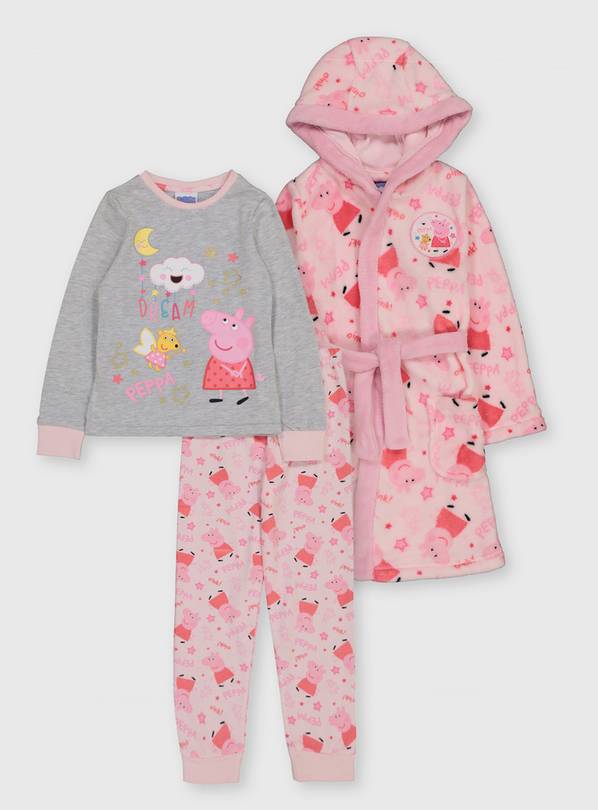 Peppa Pig Pyjamas & Dressing Gown Set - 1-1.5 years