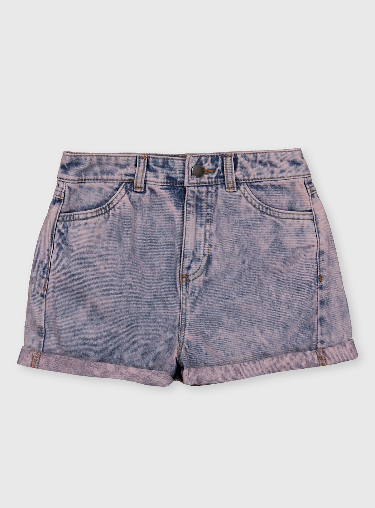 mens pink jean shorts