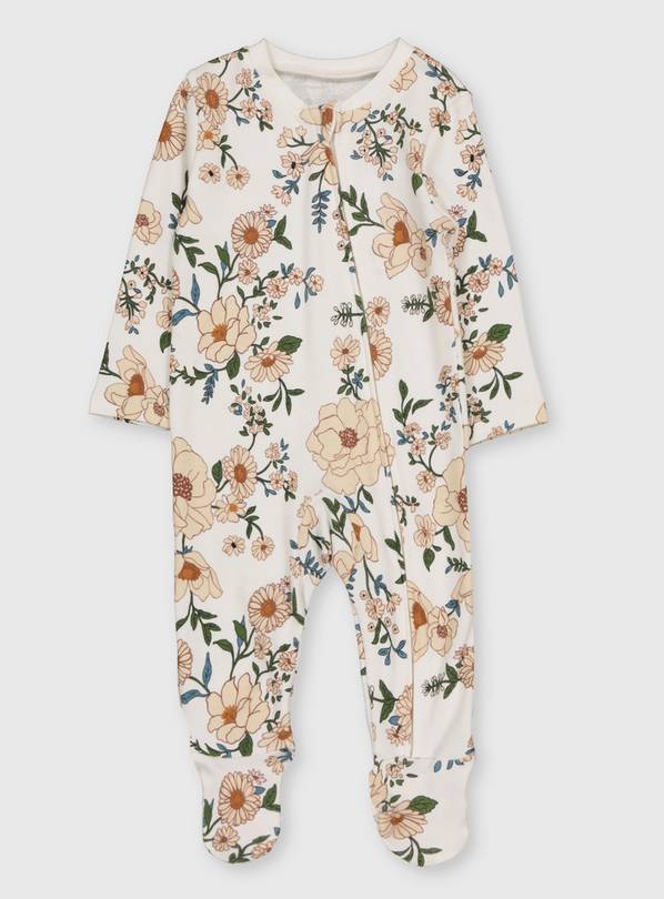 Floral Print Sleepsuit - Up to 3 mths