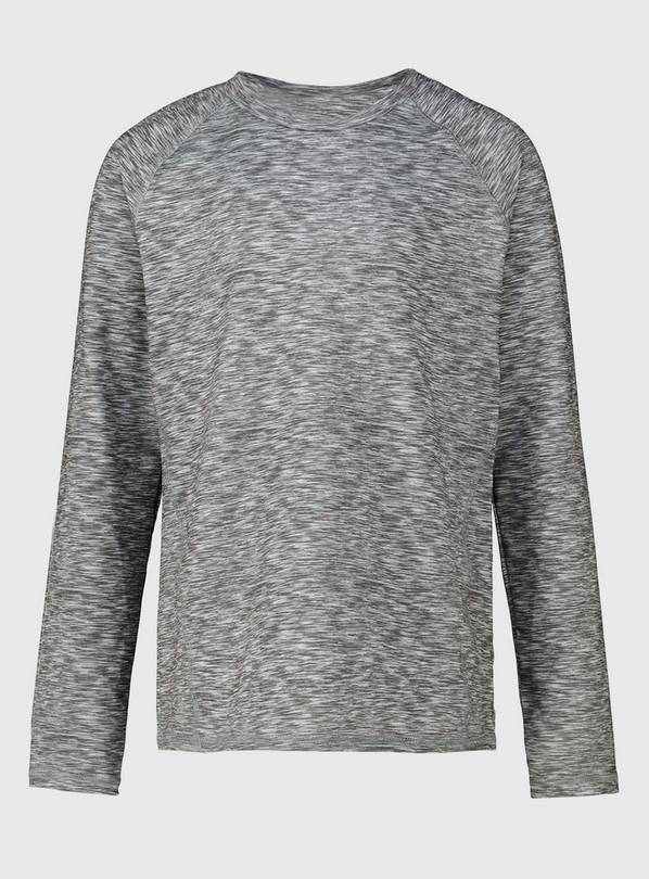 Active Grey Space Dye Sports Top - 6 years