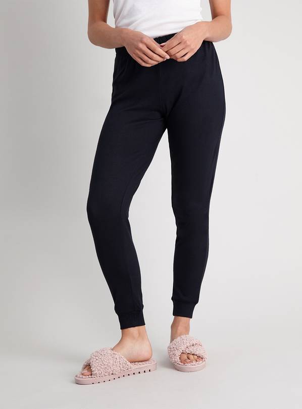 Black Soft Knit Pyjama Leggings - 6