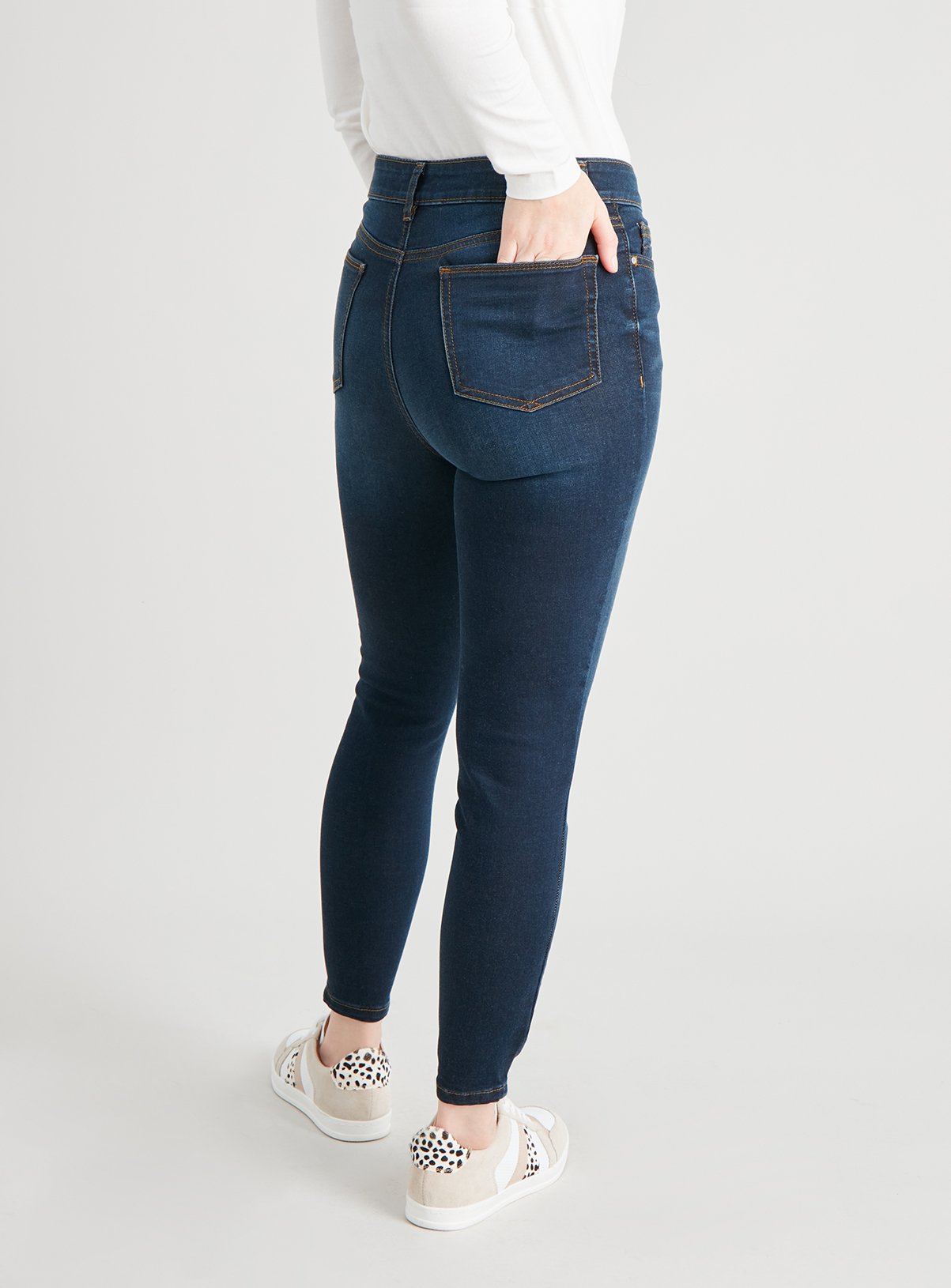 petite dark denim jeans