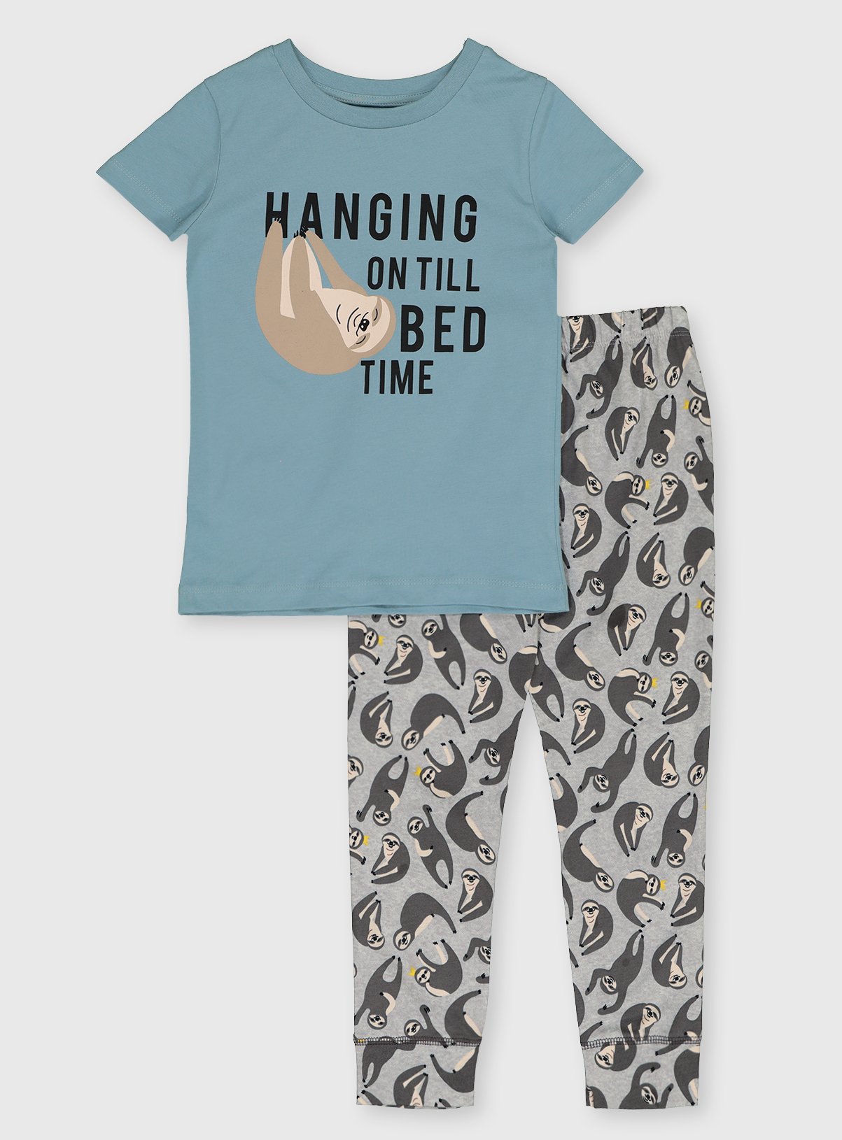 Kids Kids Family Sloth Slogan Pyjamas 