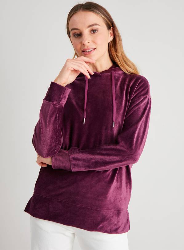 Buy Purple Velour Coord Hoodie - 20 | Hoodies and sweatshirts | Argos