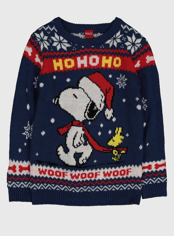 Buy Christmas Kids' Snoopy Navy Jumper 5 years Jumpers and cardigans