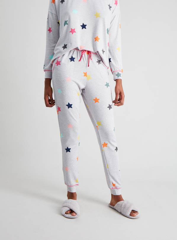 Grey Soft Knit Star Coord Pyjama Bottoms - 12