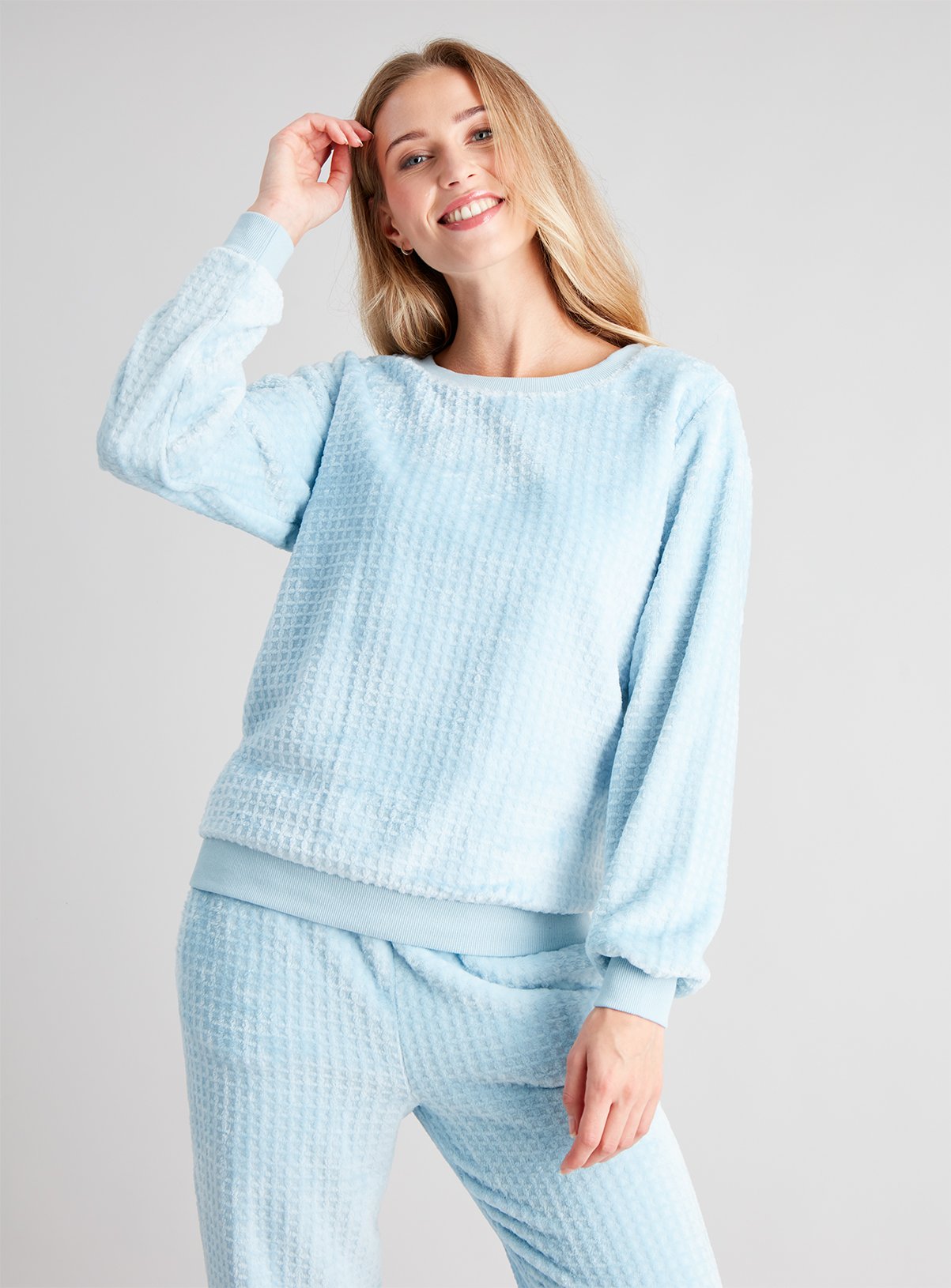 womens fleece pyjama top