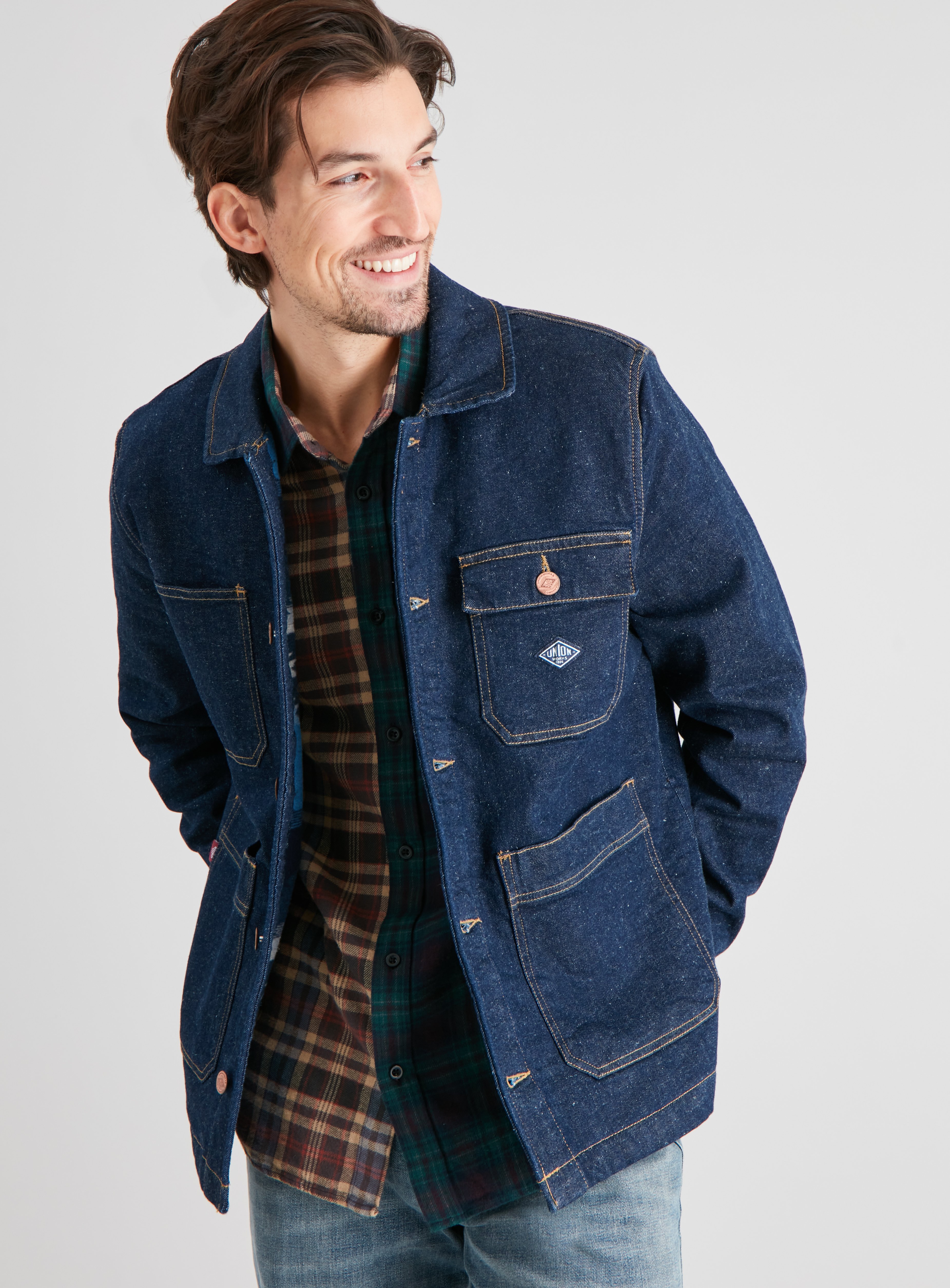 denim chore coat