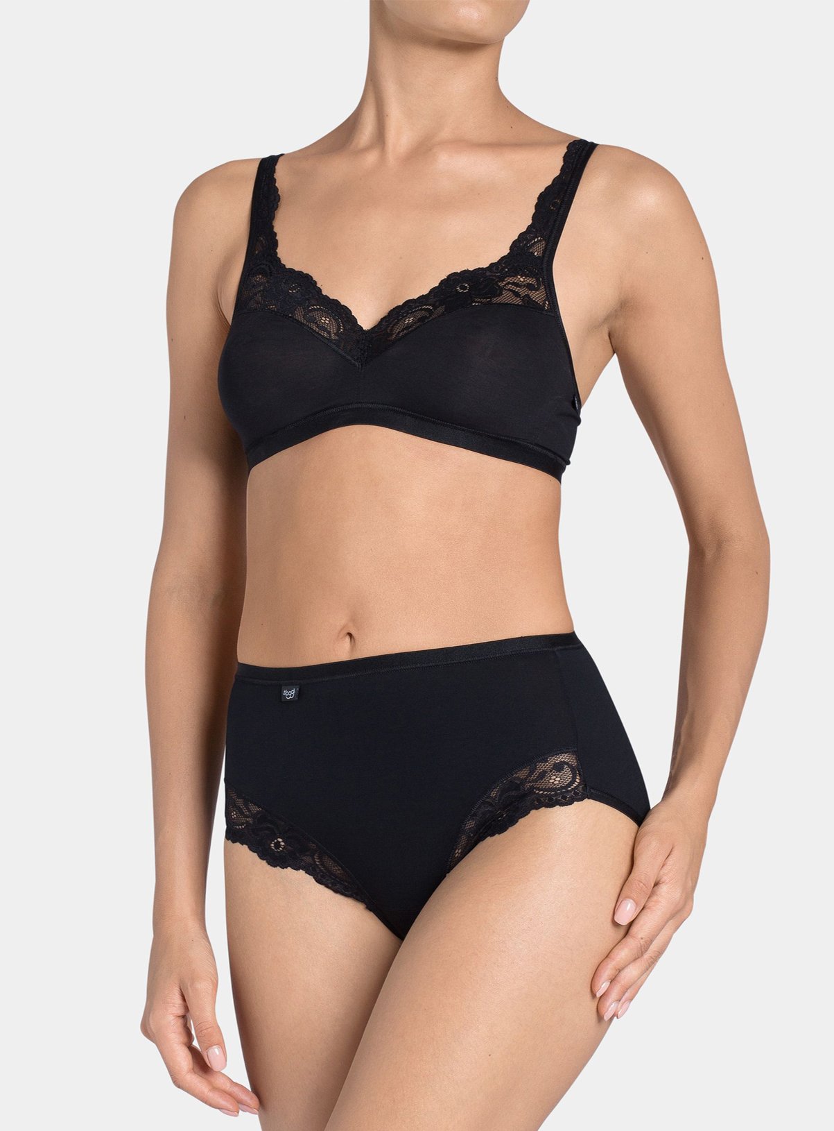 SKU Sloggi Romance Maxi:Black:10 - Image 3 thumbnail