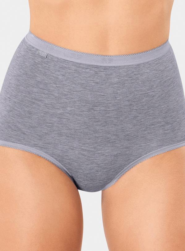 SLOGGI Grey Maxi Briefs 3 Pack 20