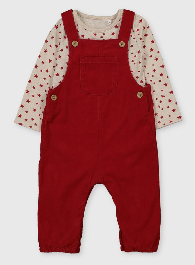 discount 81% Red 3Y Kiabi dungaree KIDS FASHION Baby Jumpsuits & Dungarees Corduroy 