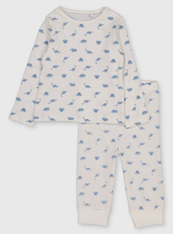 Blue Dinosaur Print Pyjamas - Up to 3 mths