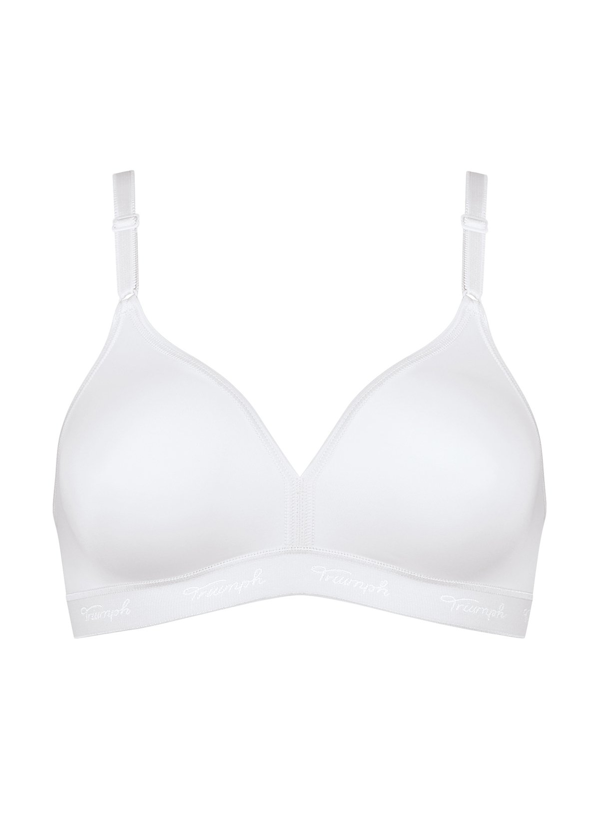 TRIUMPH White Micro Fun Non Wired Bra 32D